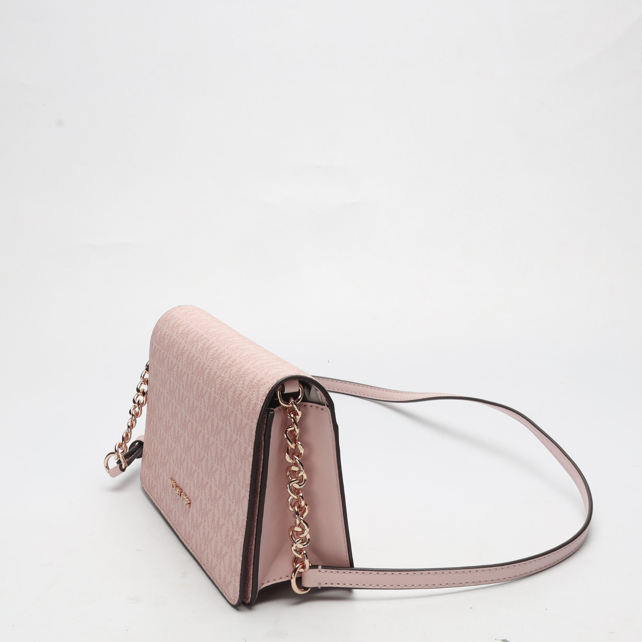 Michael Kors Jet Set Pink Logo Crossbody Bag