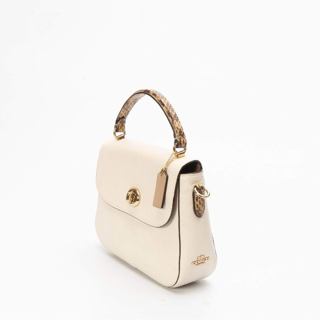 Coach Cream Marlie Convertible Satchel