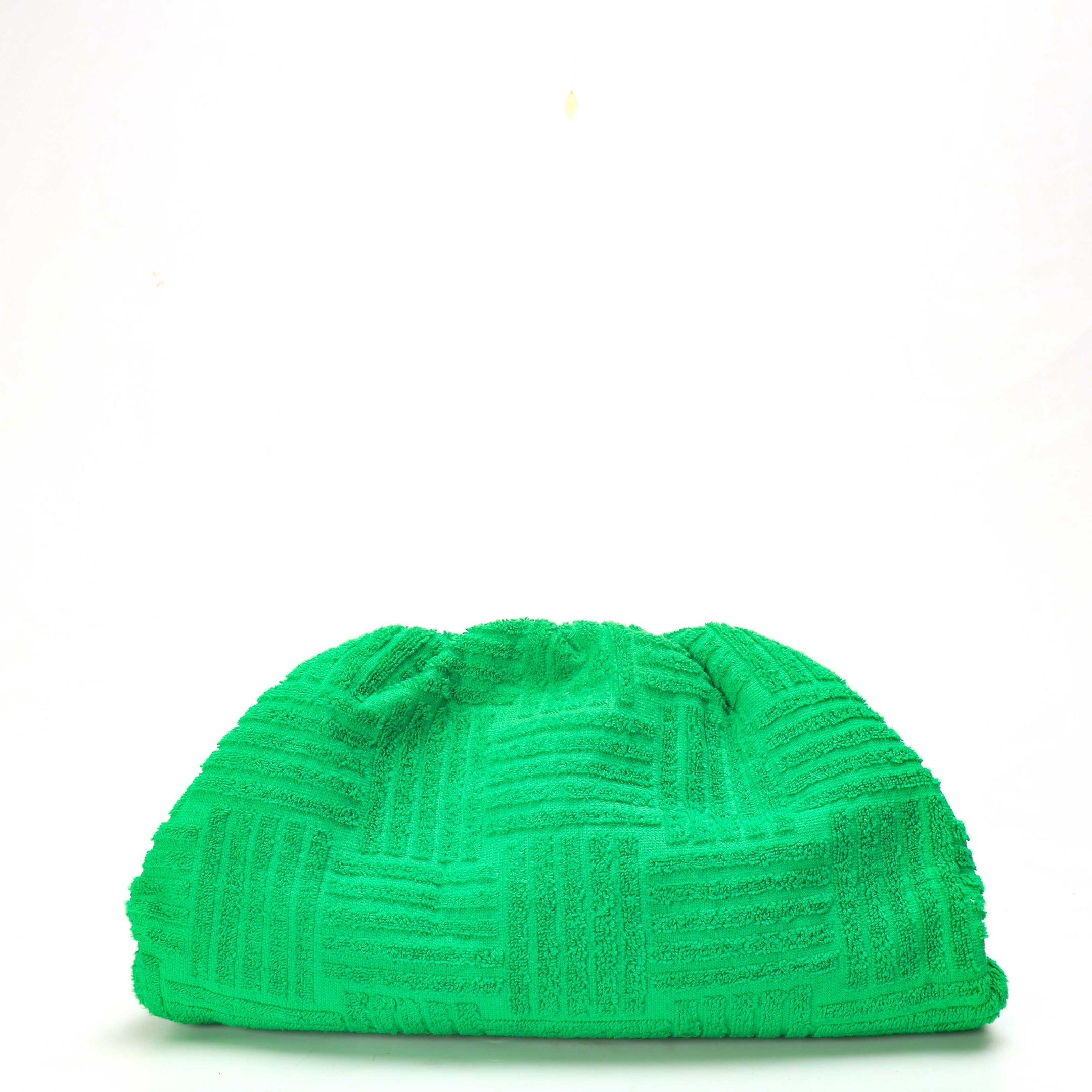 Bottega Veneta Green Cotton The Pouch Clutch