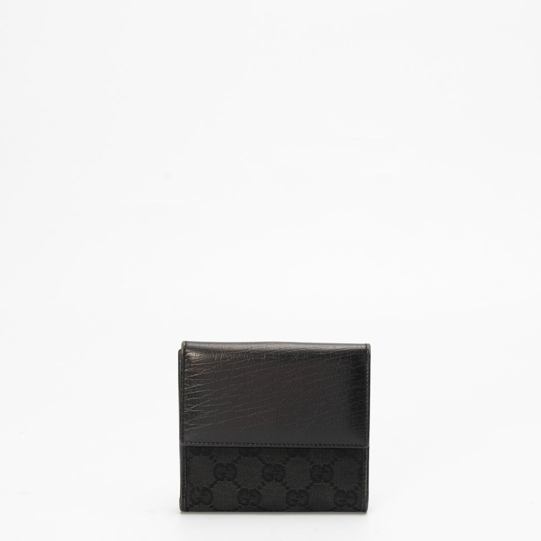 Gucci Vintage GG Canvas Compact Wallet