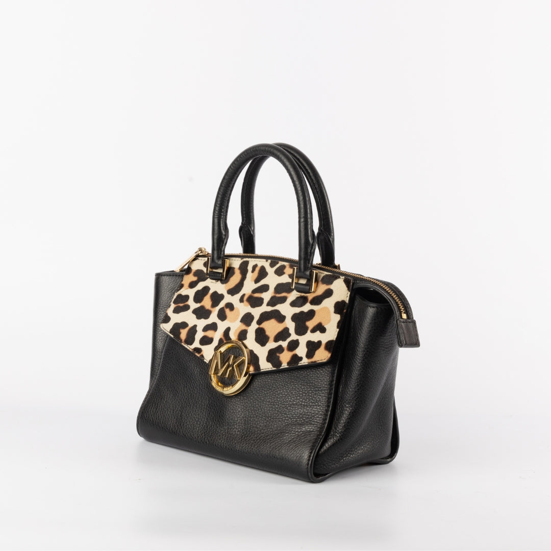 Michael Kors Animal Hair Print Leather Crossbody Bag