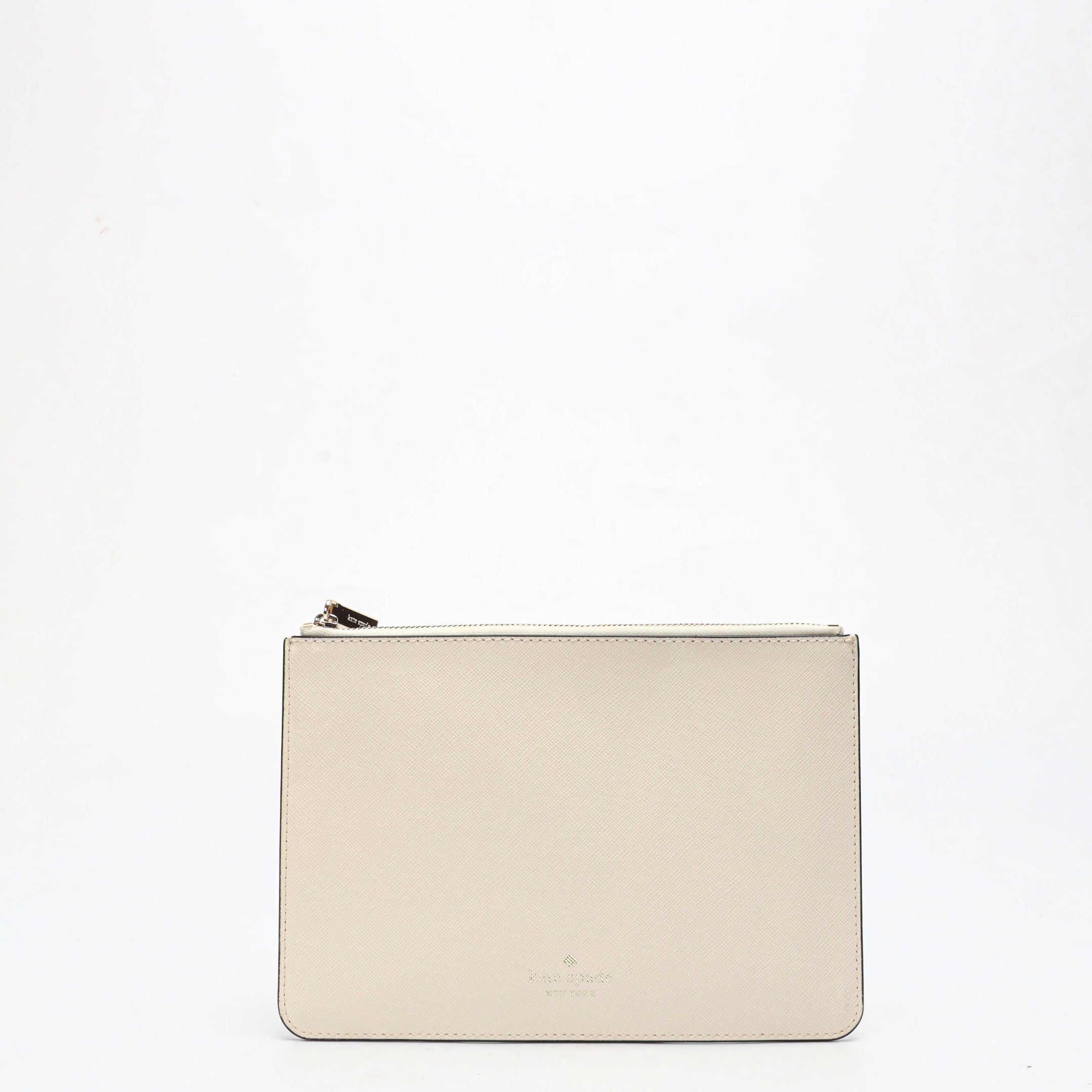 Kate Spade Off-White Zipper Slim Pouch