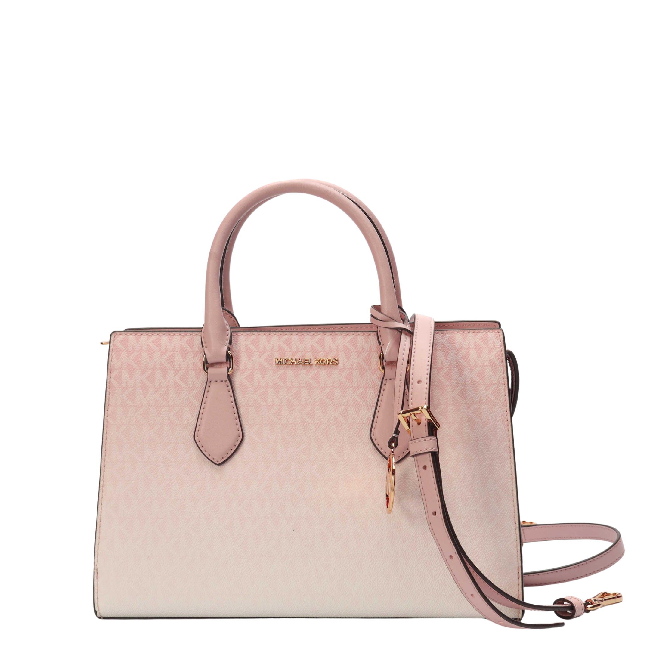 Michael Kors Pink Ombre Signature Logo Satchel