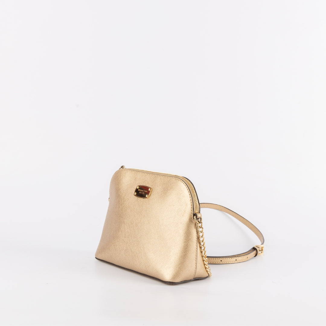 Michael Kors Metallic Bronze Crossbody Bag