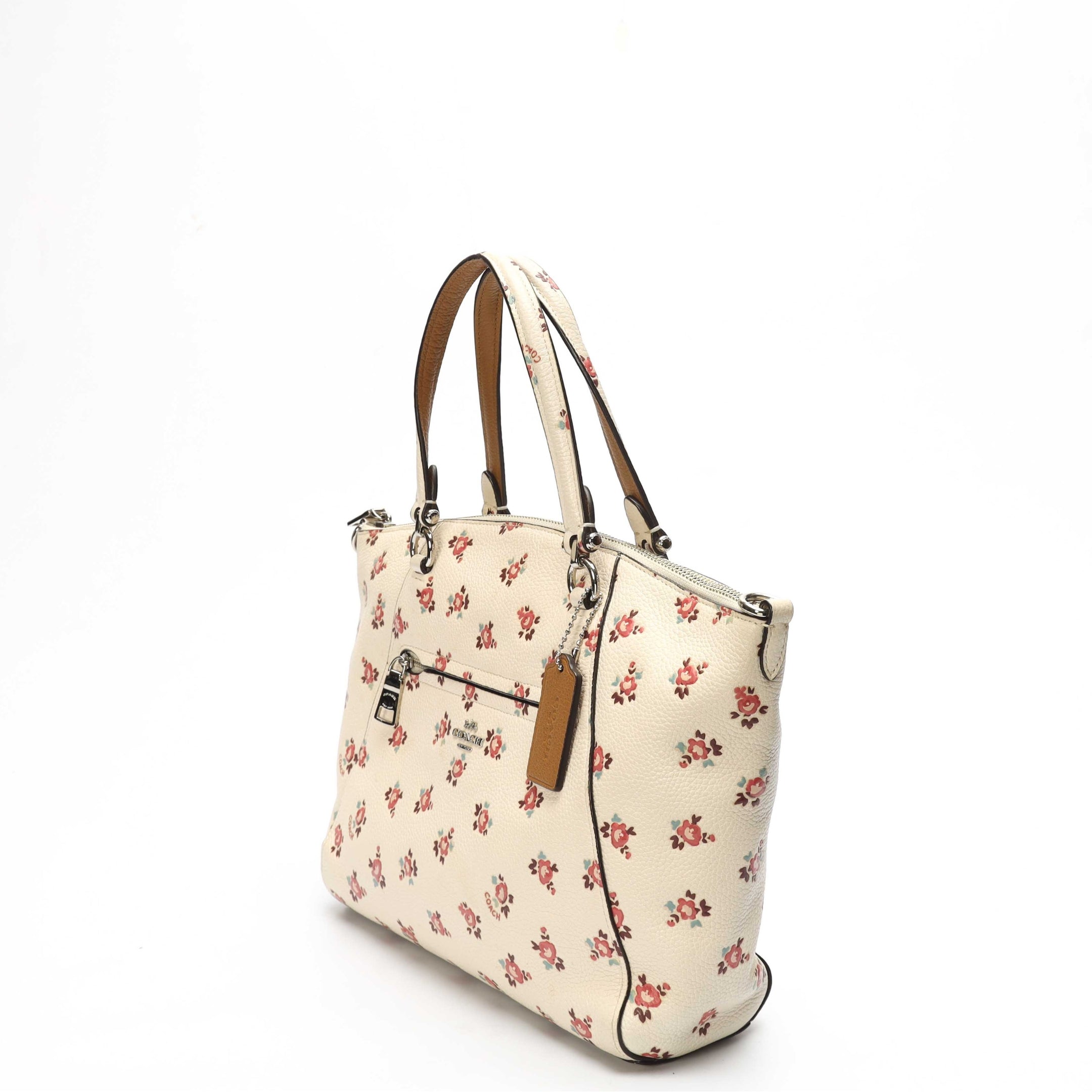 Coach Prairie Rose Print Satchel Crossbody Bag