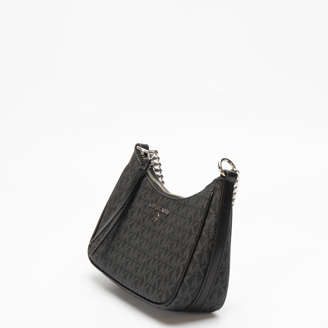 Michael Kors Black Jet Set Charm Small Logo Pochette