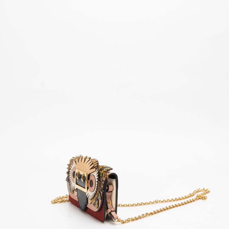Burberry The Mini Buckle Beasts Chain Bag