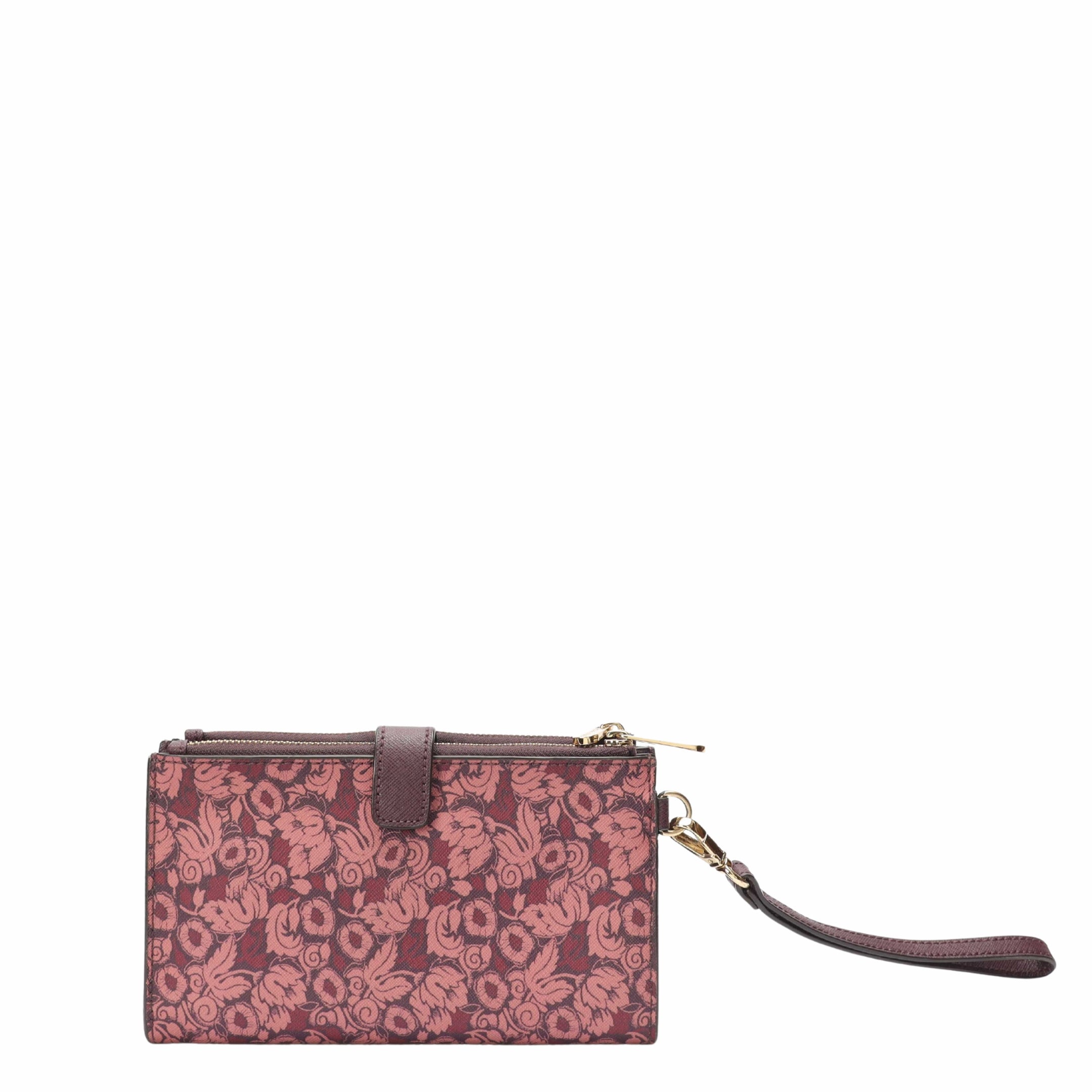 Michael Kors Pink Floral Wallet Wristlet