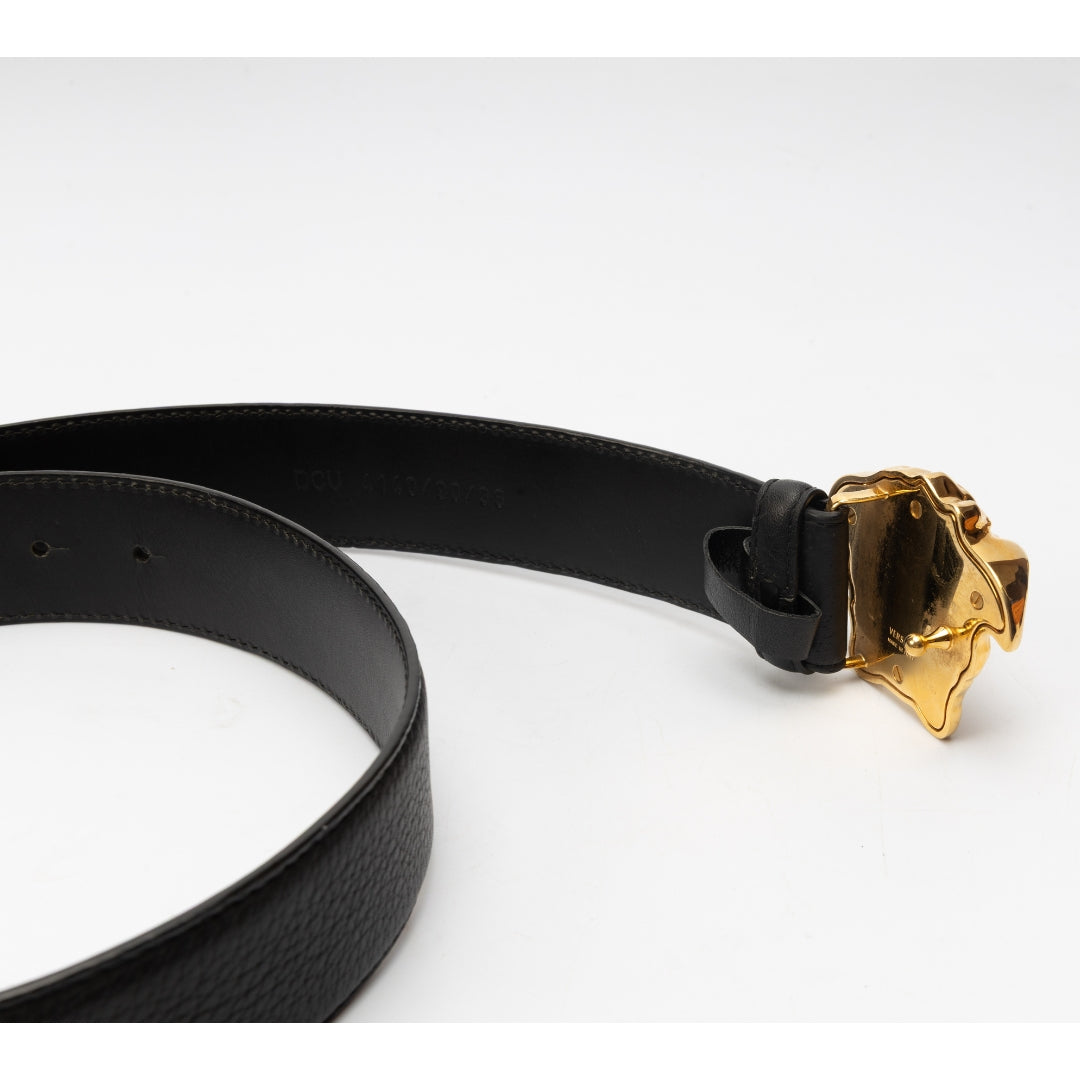 Versace La Medusa Leather Belt