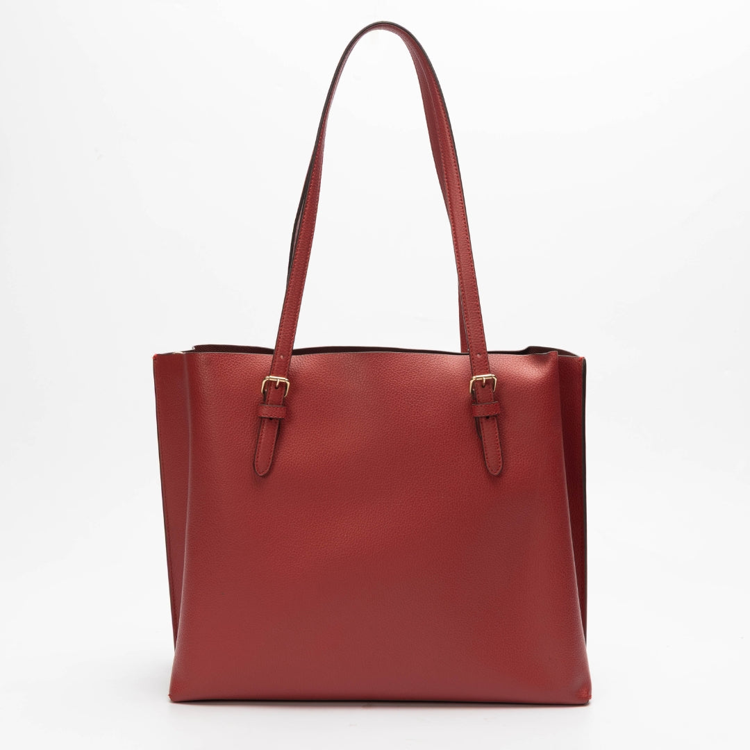 Coach Red Mollie Tote Bag