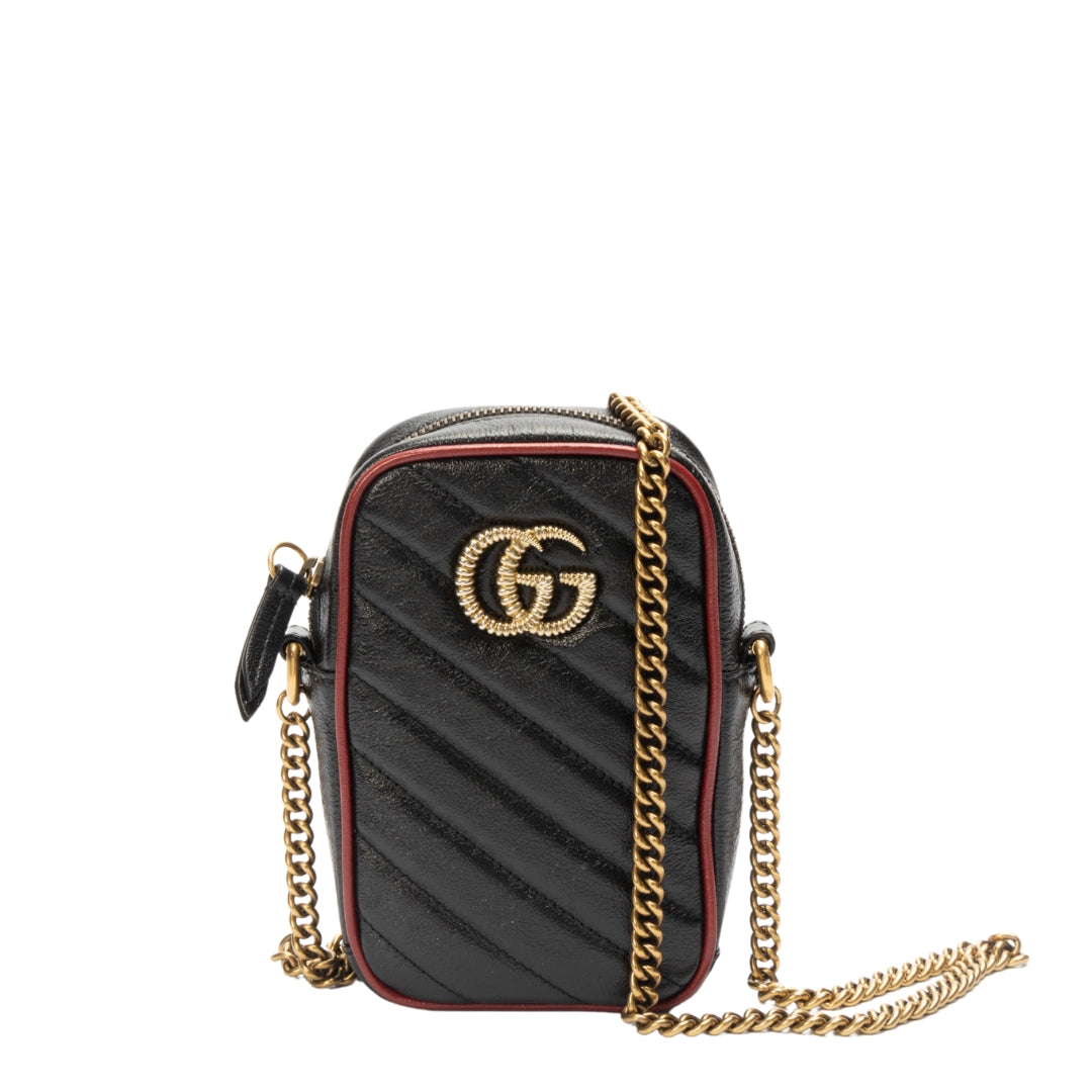 Gucci GG Marmont Black Mini Crossbody Bag