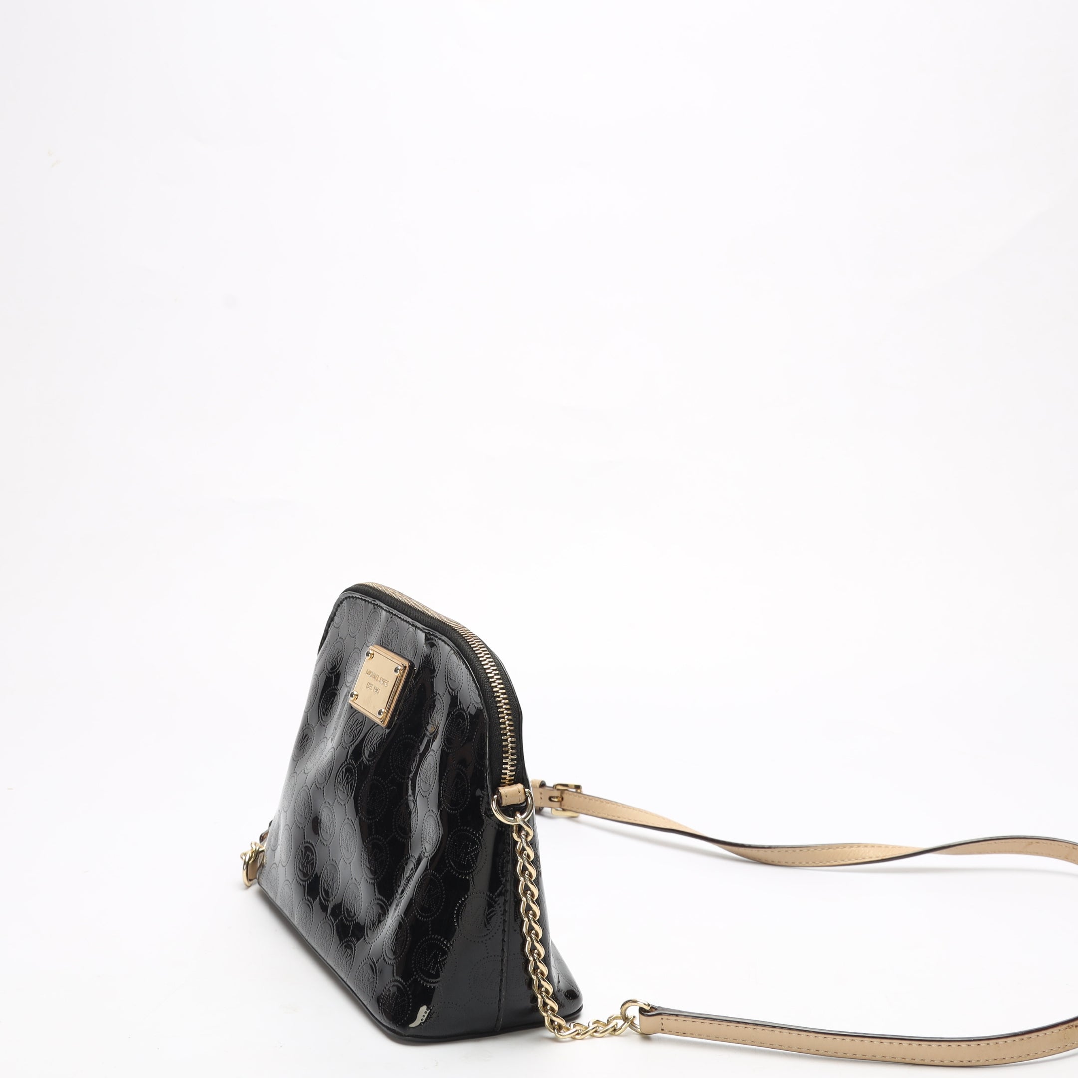 Michael Kors Harrods Logo Canvas Dome Crossbody Bag