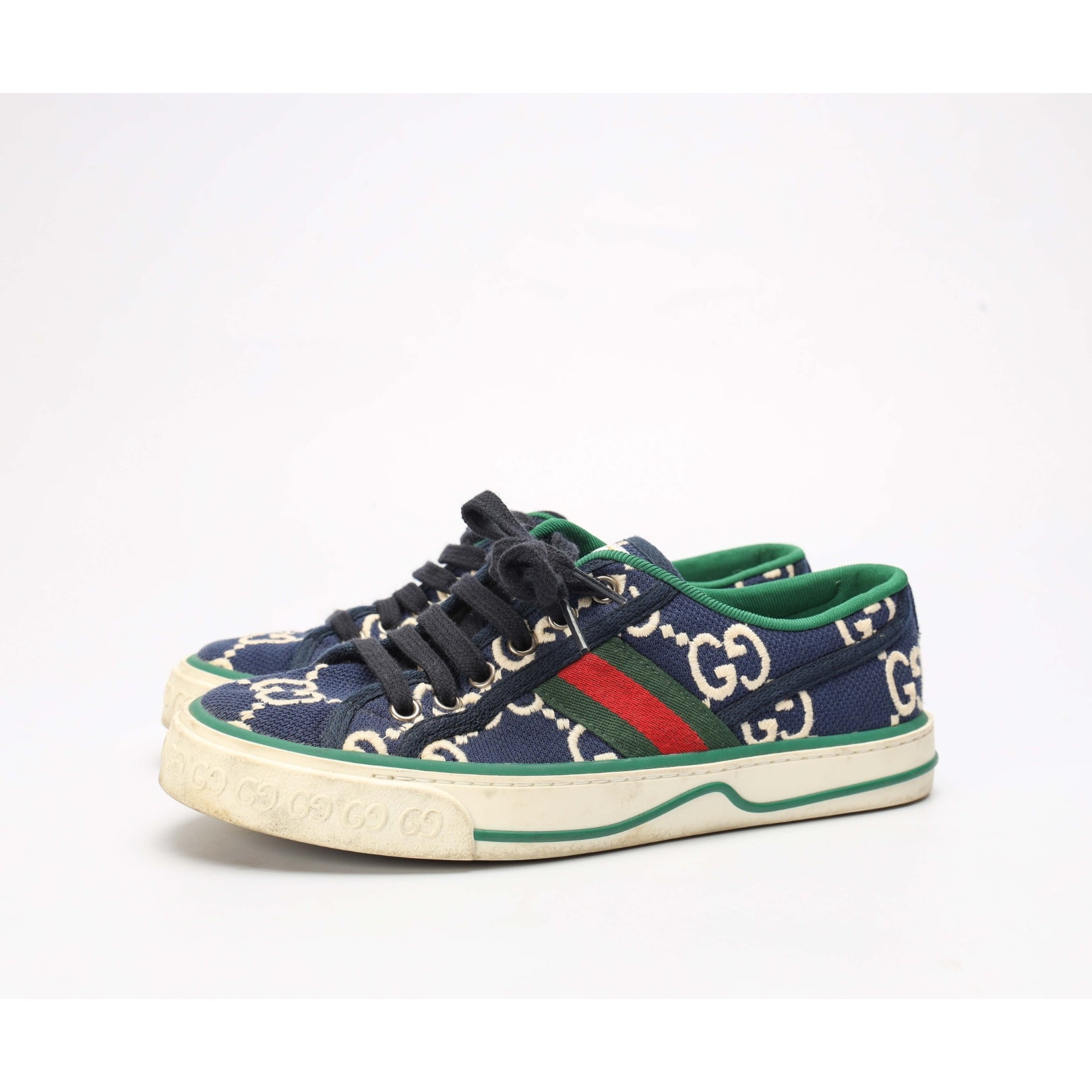 Gucci Blue GG Tennis 1977 Low Top Sneakers
