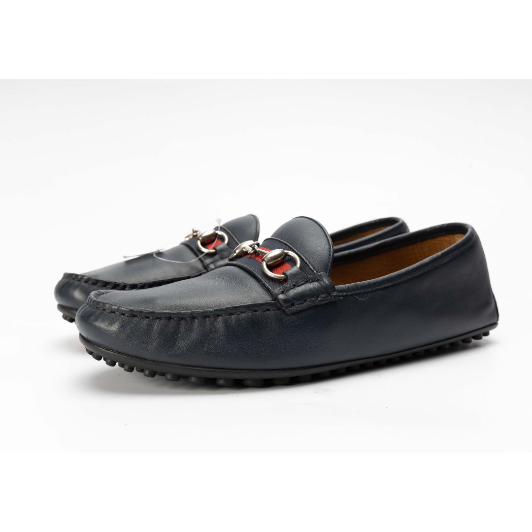Gucci Horsebit Web Slip On Loafers