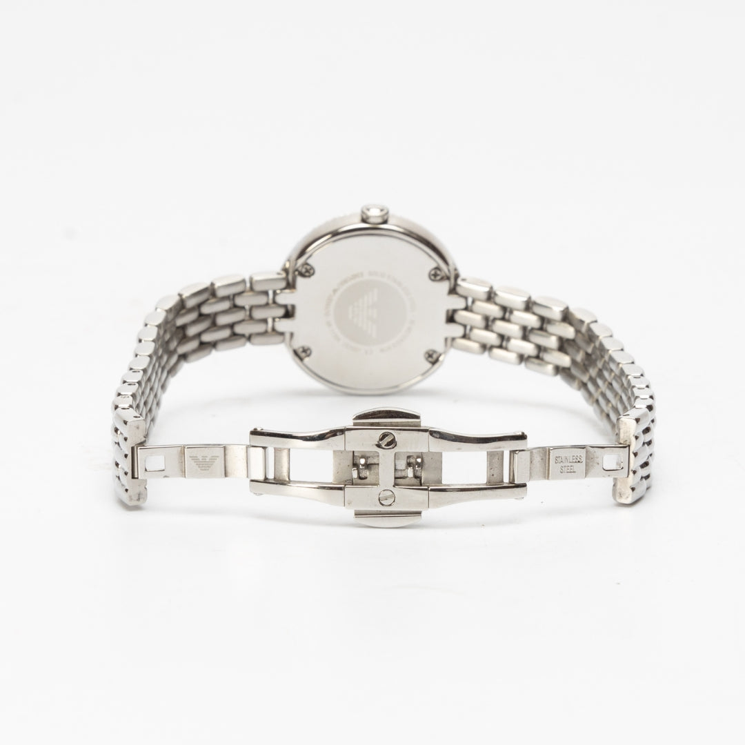 Emporio Armani Analog Silver Dial Watch