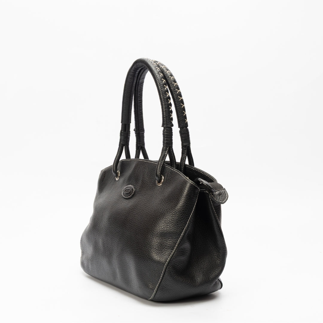 Tod's Black Leather Shoulder Bag