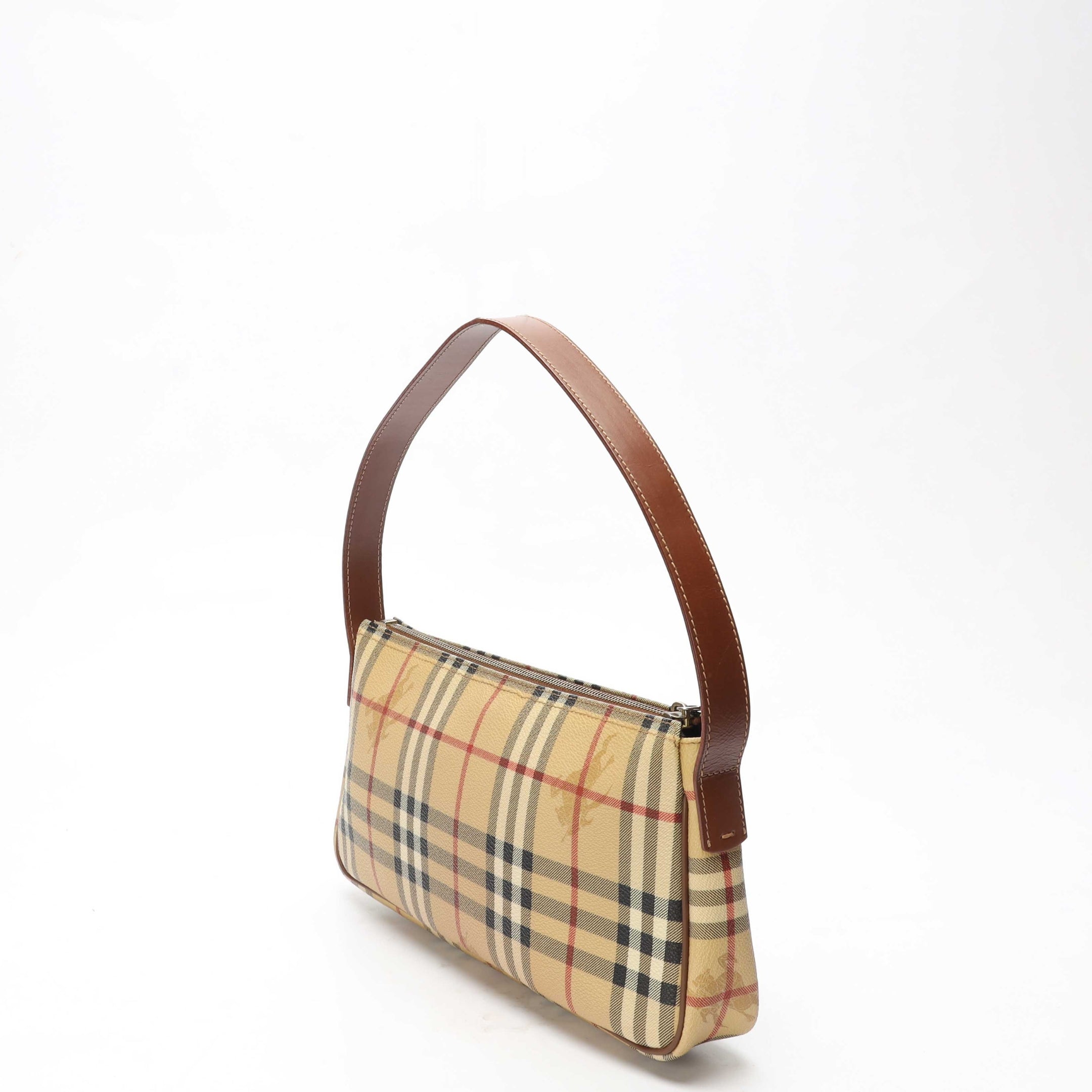Burberry Beige/Brown Haymarket Check Pochette