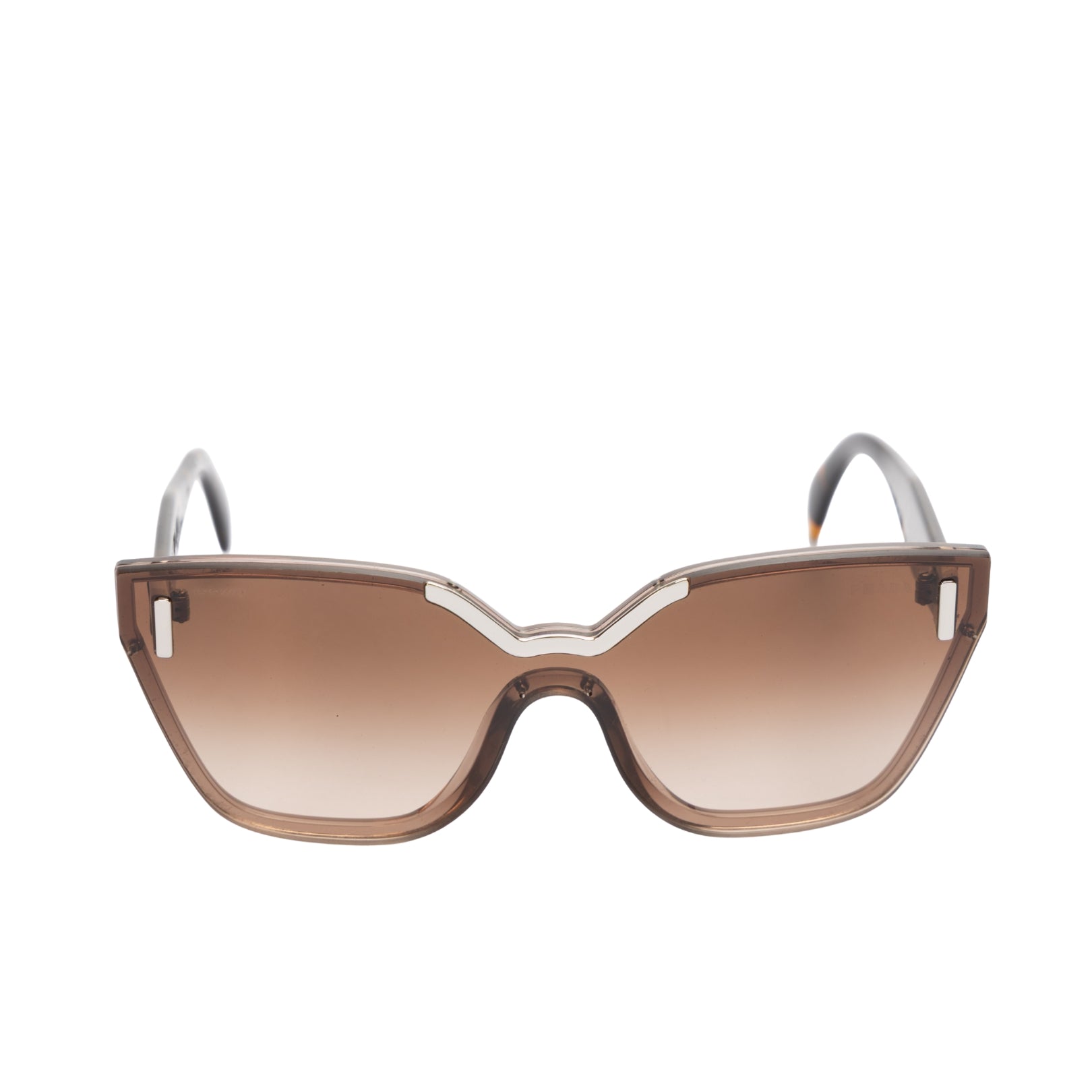 Prada Brown Transparent Butterfly Sunglasses