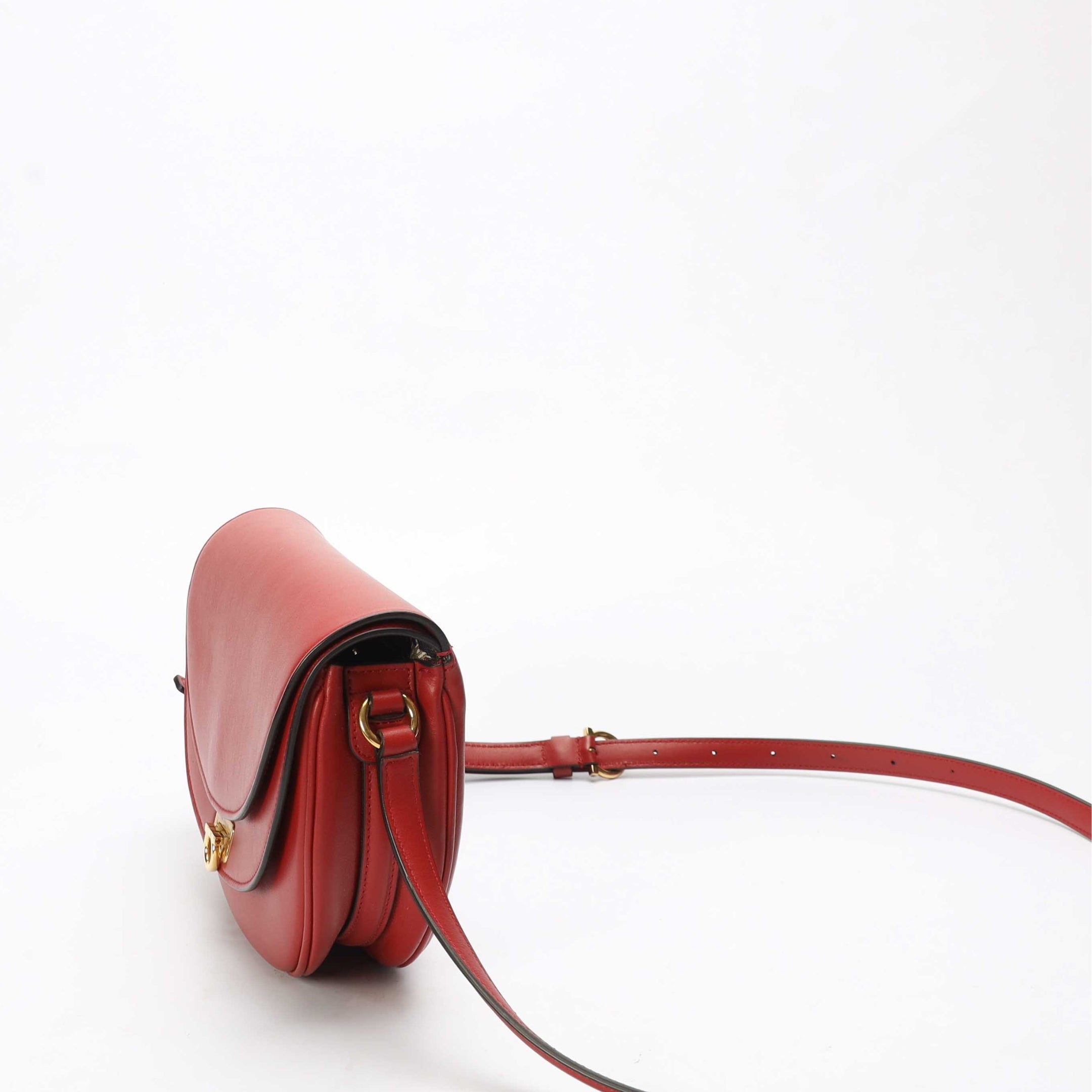 Salvatore Ferragamo Red Gancini Crossbody Bag