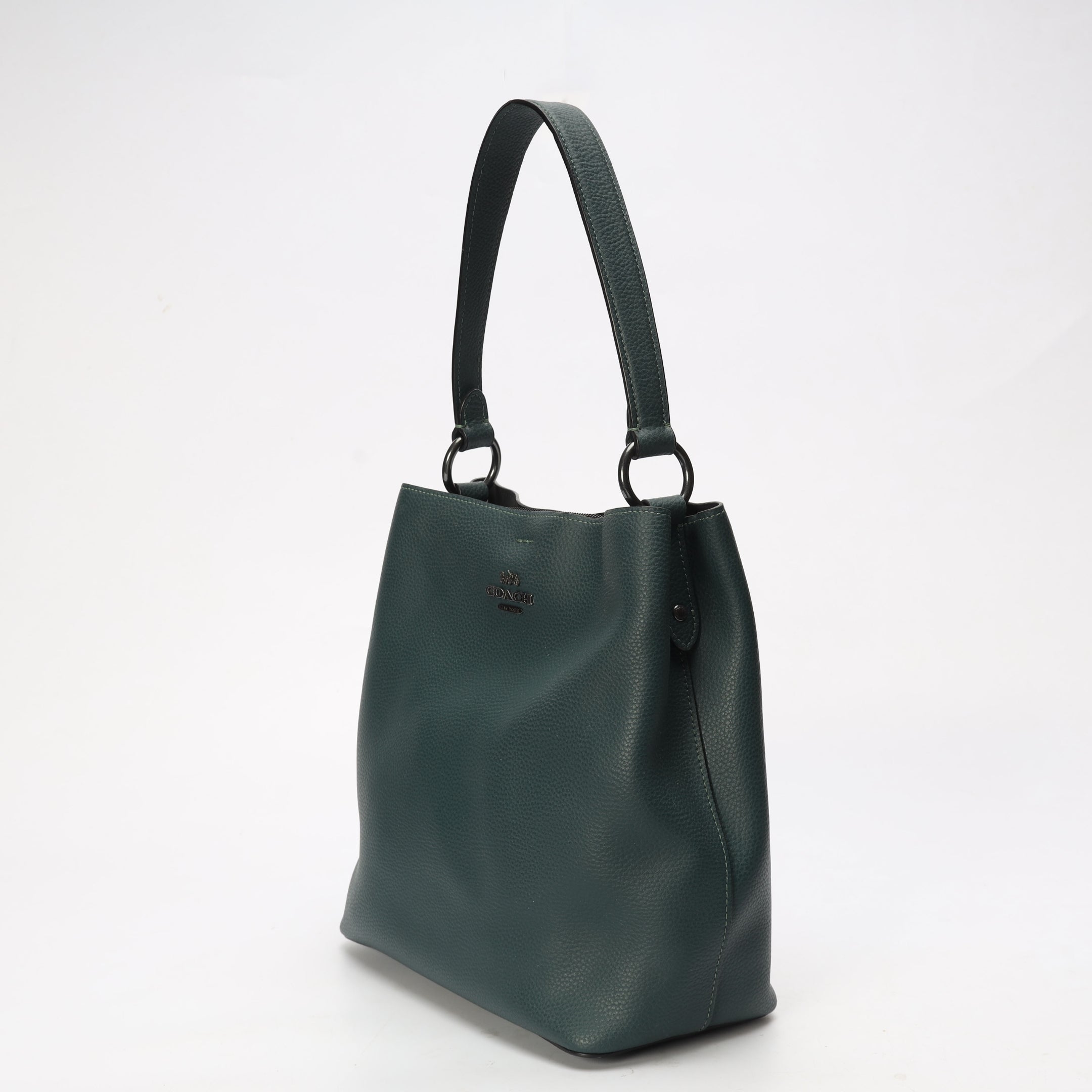 Coach Teal Town Convertible Bucket Crossbody Bag