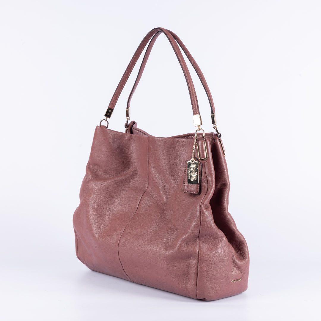 Coach Burgundy Leather Madison Tote