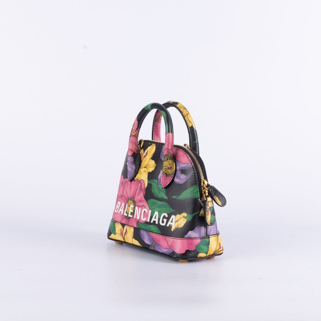 Balenciaga Floral Ville Top Crossbody Bag