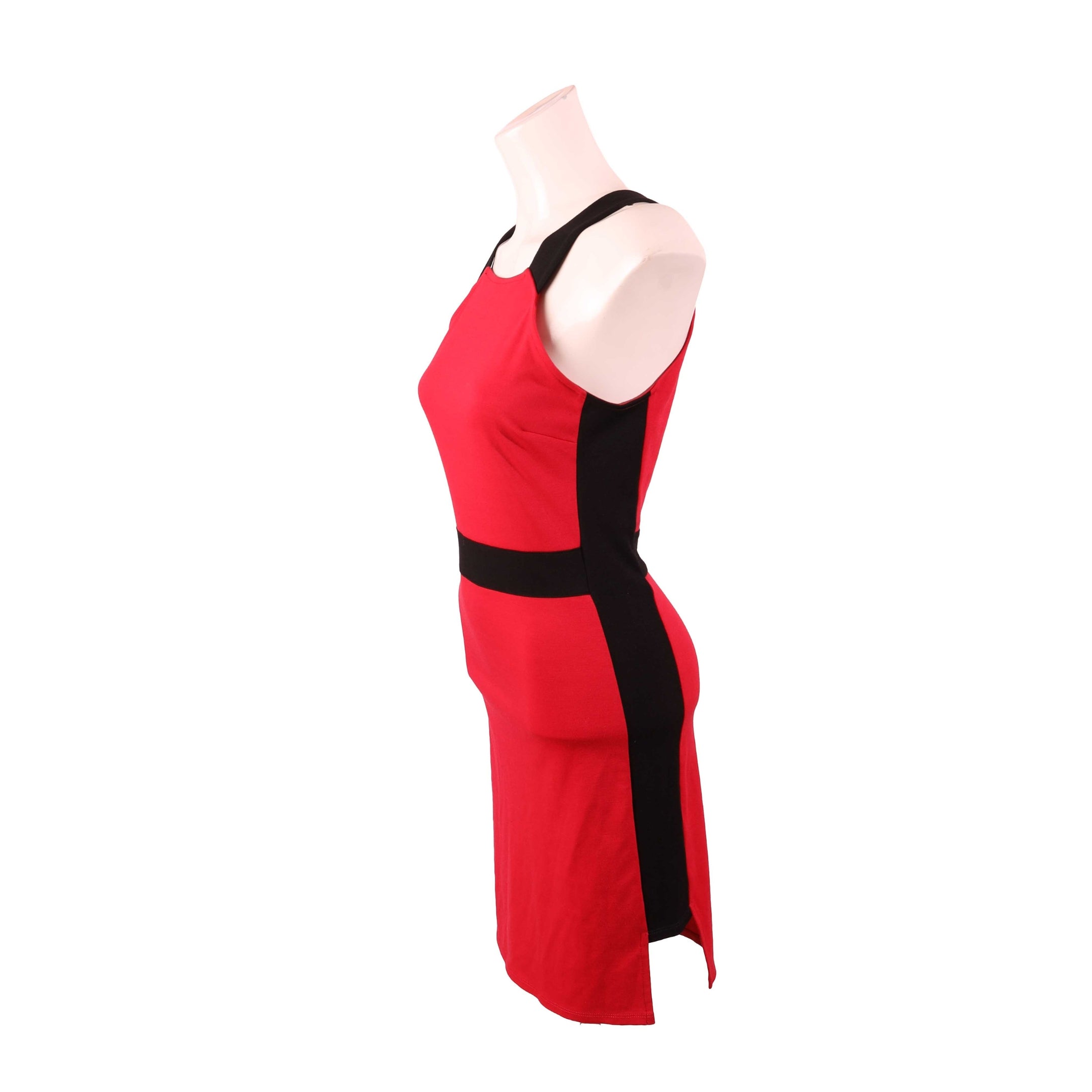 Guess Red Black Lolani Knit Dress