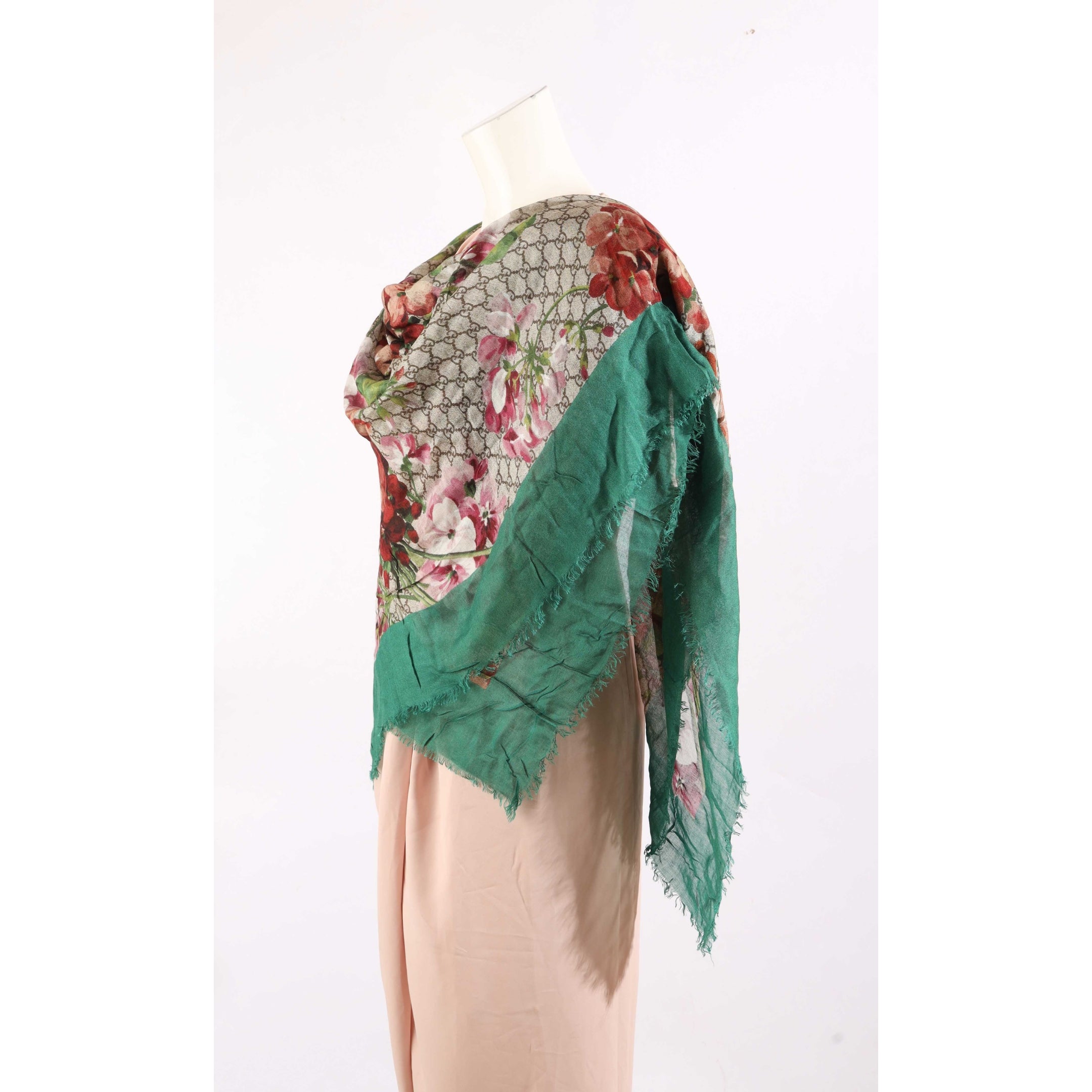 Gucci GG Blooms Print Scarf