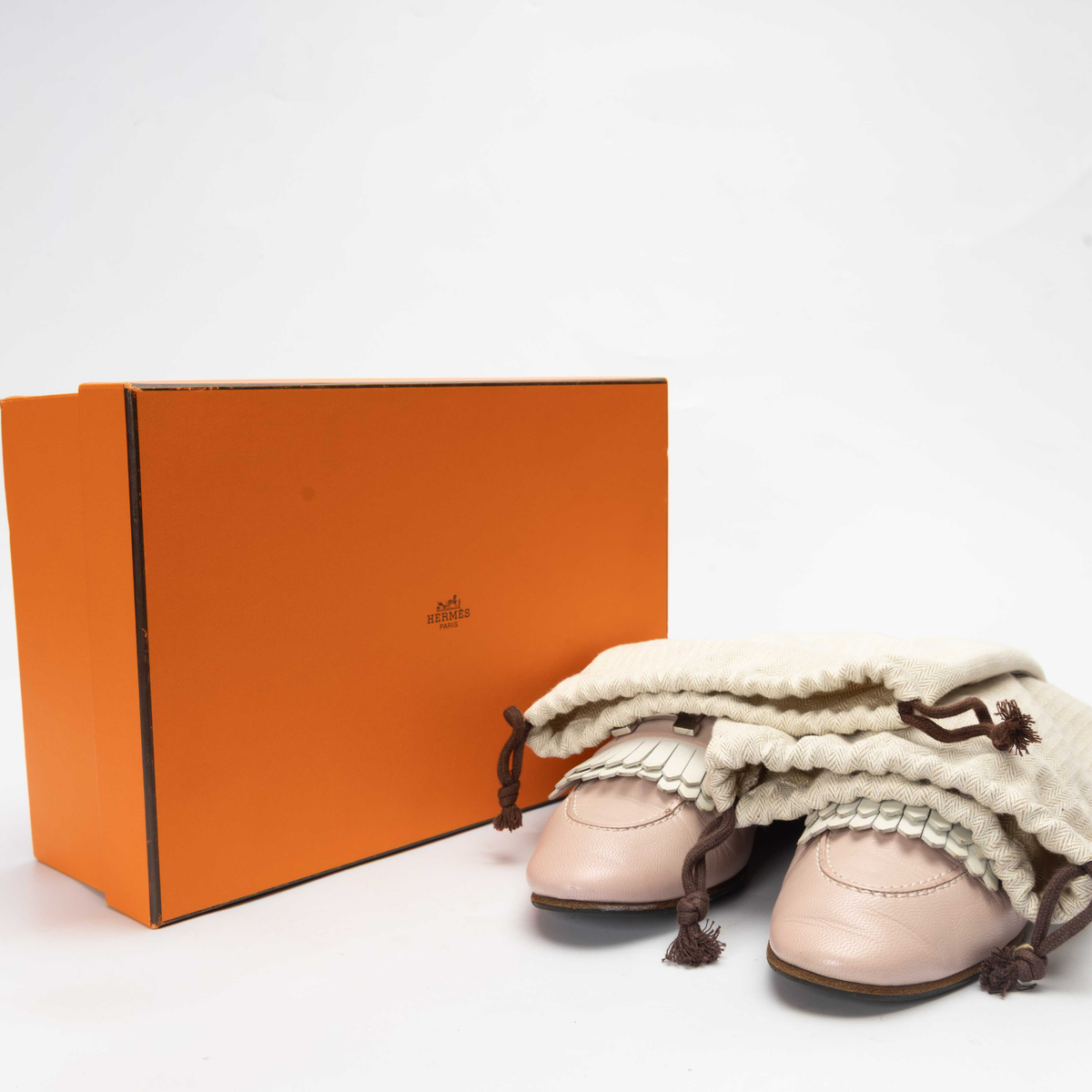 Hermes Pink Royal loafer