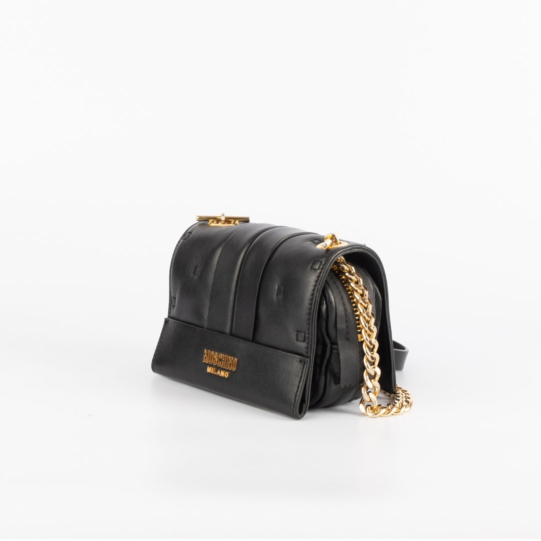 Moschino Inside Out Leather Crossbody Bag