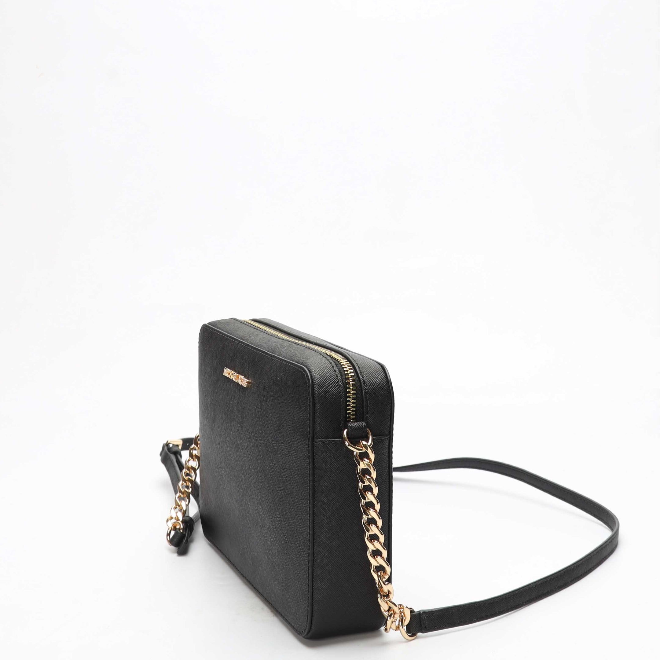 Michael Kors Jet Set Black Camera Crossbody Bag