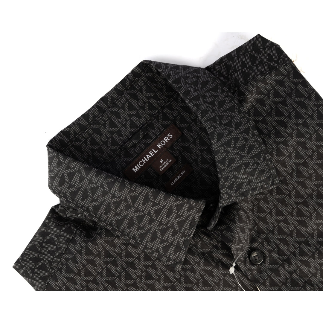 Michael Kors MK Monogram Black Shirt