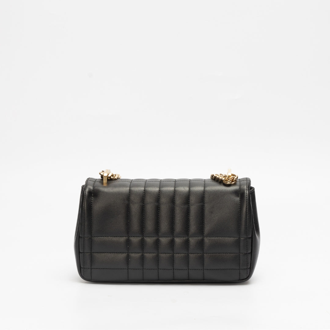 Burberry Black Quilted Leather Small Lola Crossbody Bag