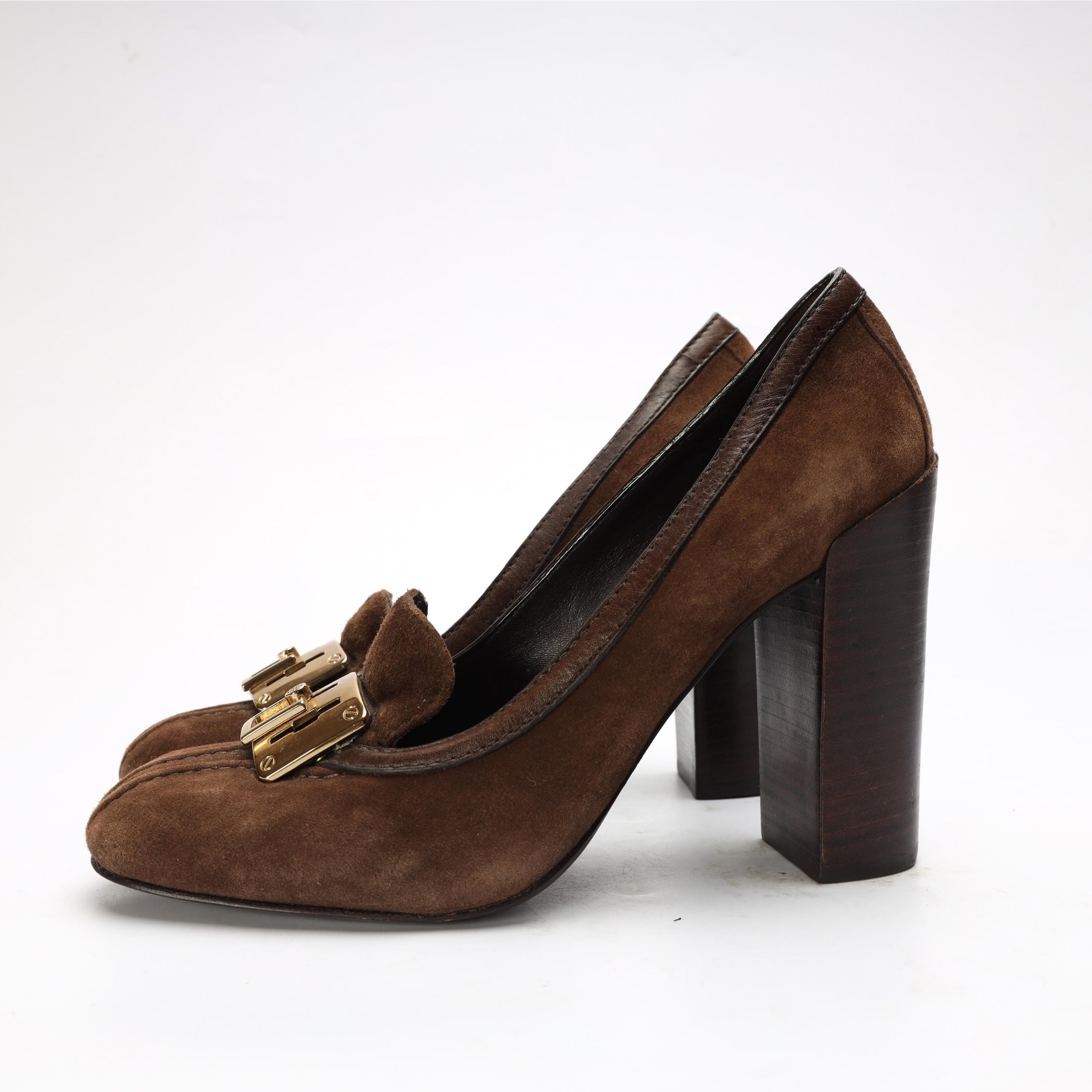 Tory Burch Brown Suede Pumps