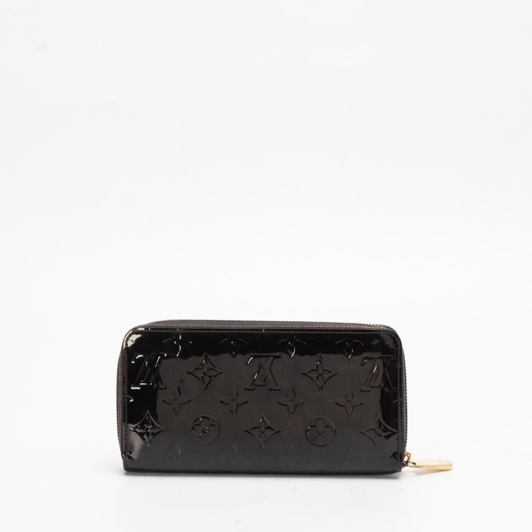 Louis Vuitton Burgundy Monogram Vernis Zippy Wallet