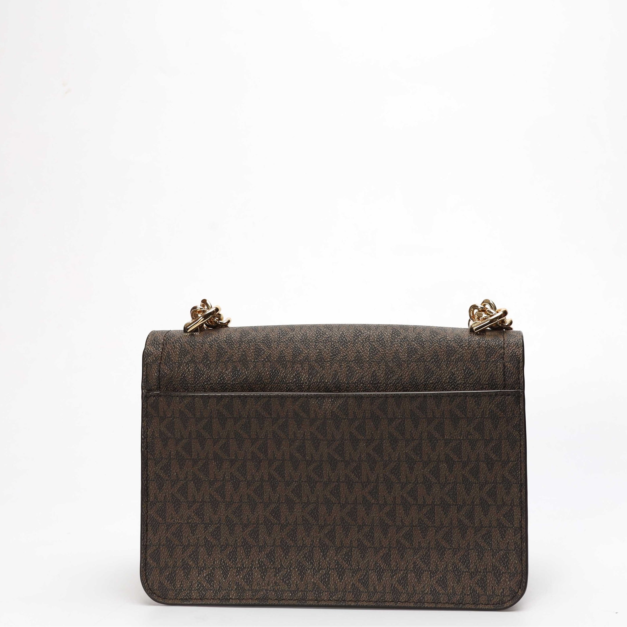 Michael Kors Brown Heather Logo Shoulder Bag