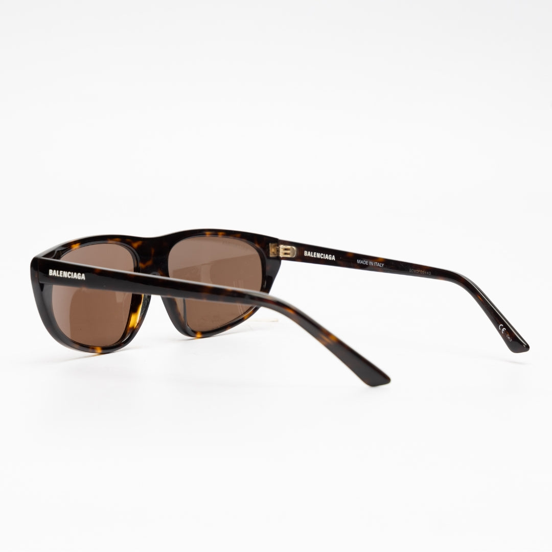 Balenciaga Classic Tortoise Frame Pilot Sunglasses