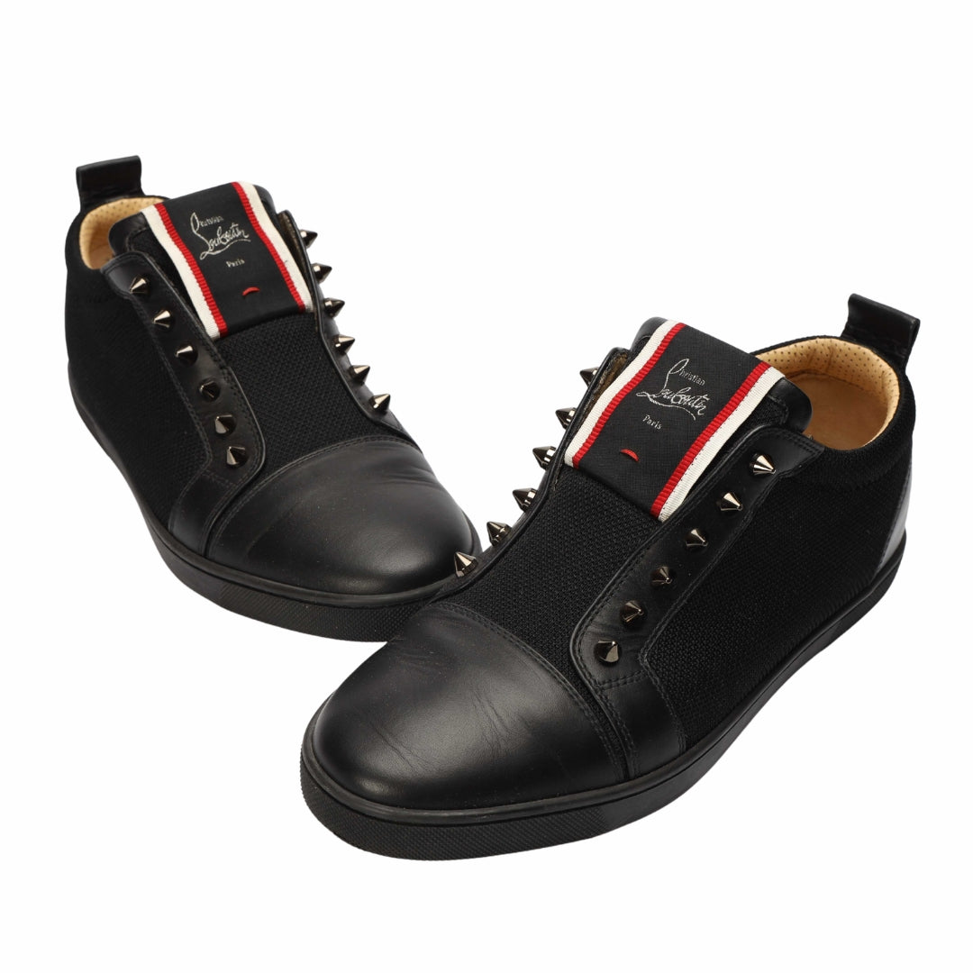 Christian Louboutin FAV. Fique A Vontade Spiked Black Sneakers