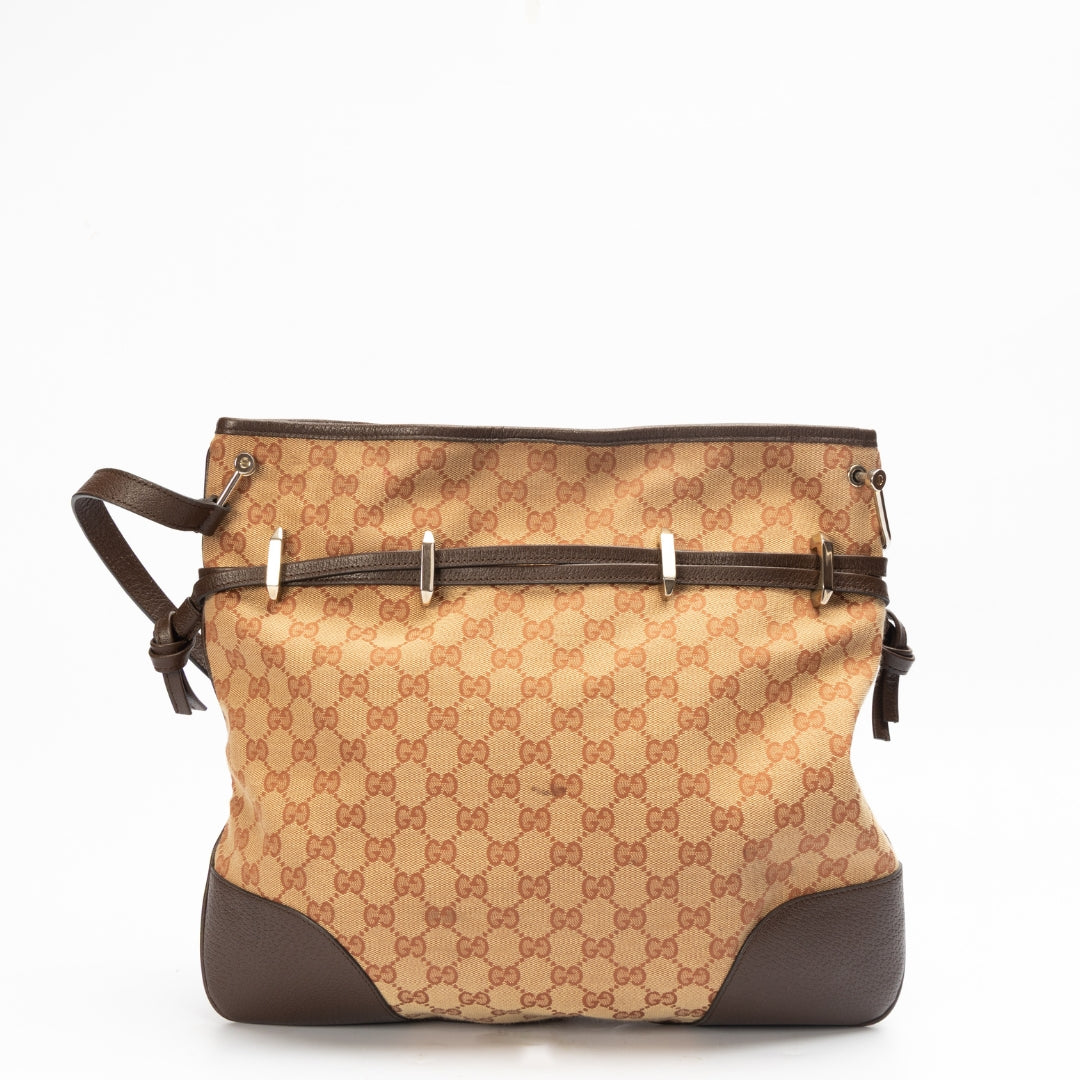 Gucci 1955 Horsebit GG-Jacquard Shoulder Bag