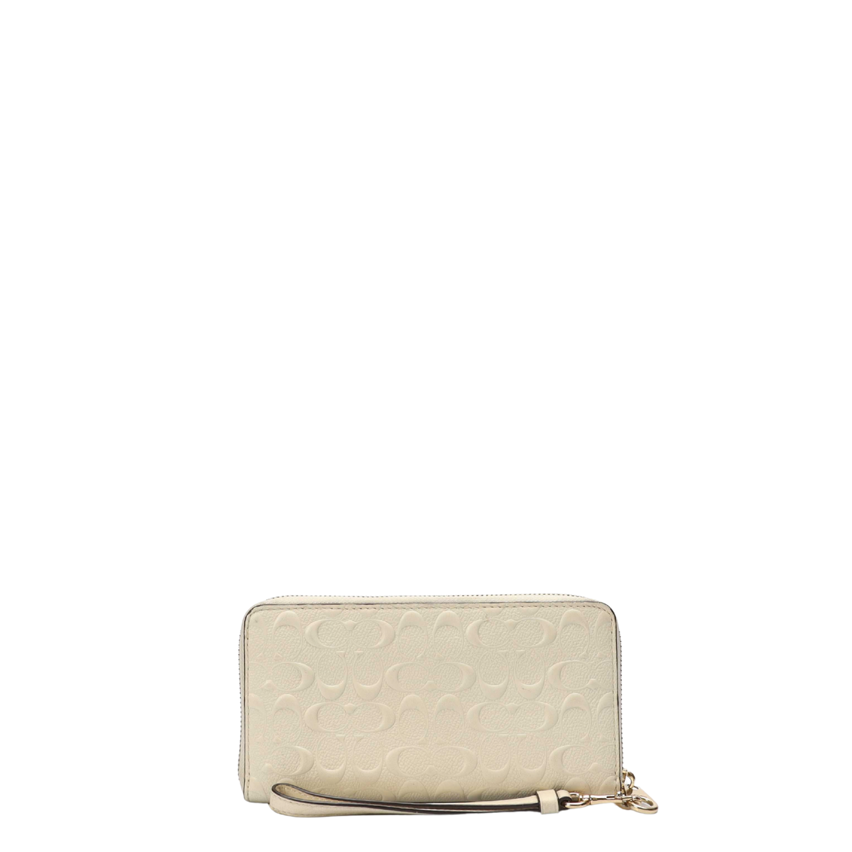 Coach Signature Zip Around Wristlet