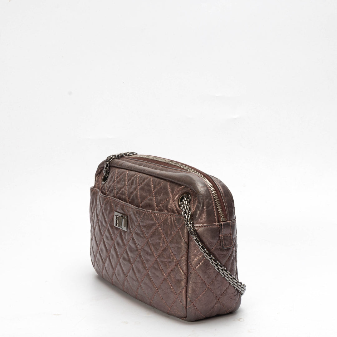 Chanel Fonce Quilted Reissue 2.55 Camera Bag