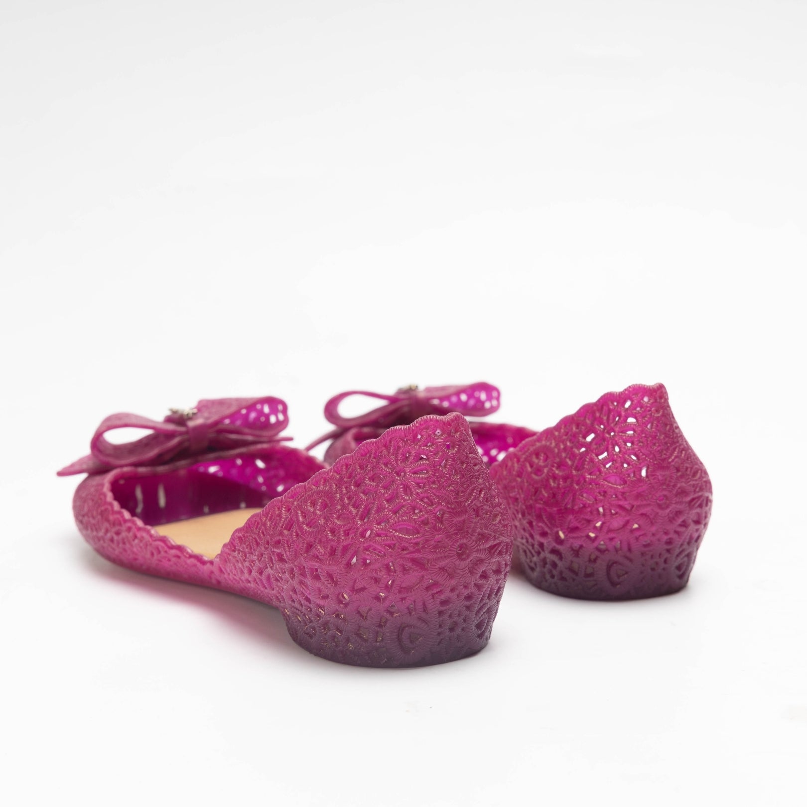 Salvatore Ferragamo Purple Jelly Nilly Ballet Flats