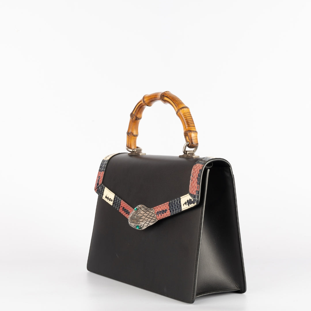 Gucci Lilith Leather Top Handle Bag