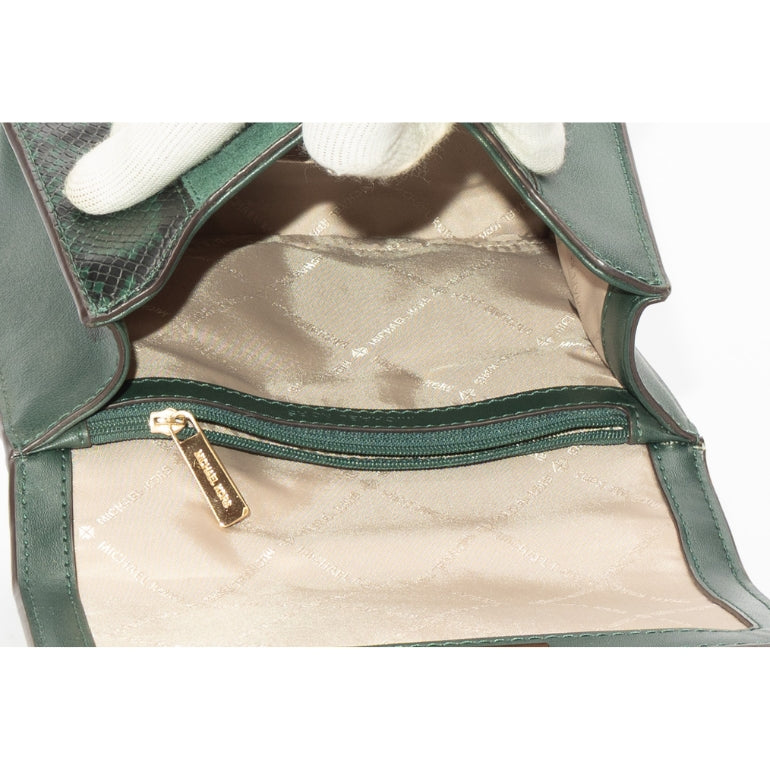 Michael Kors Crocodile Leather Green Crossbody Bag