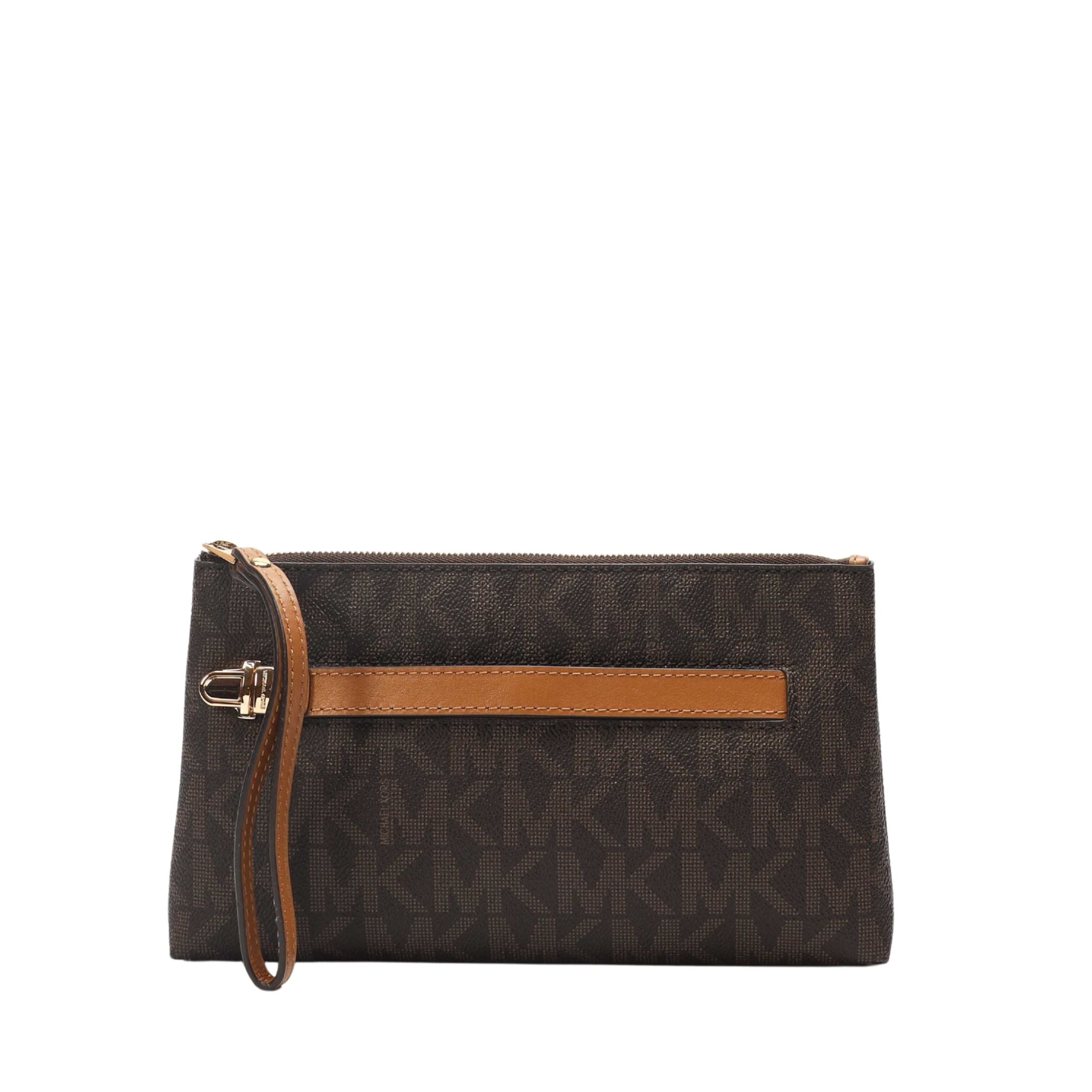 Michael Kors Charlton Medium Brown Wristlet