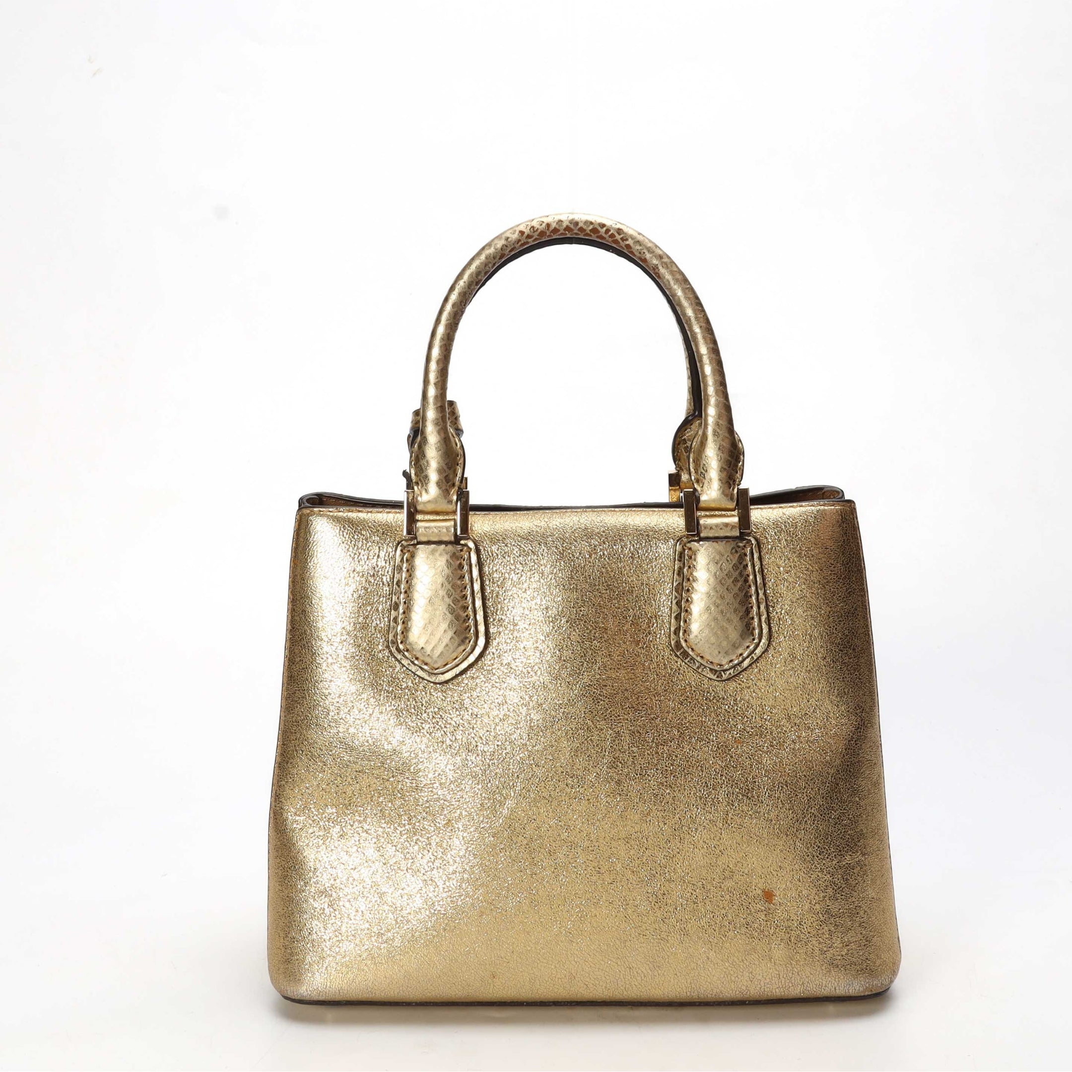 Michael Kors Mercer Metallic Patchwork Satchel