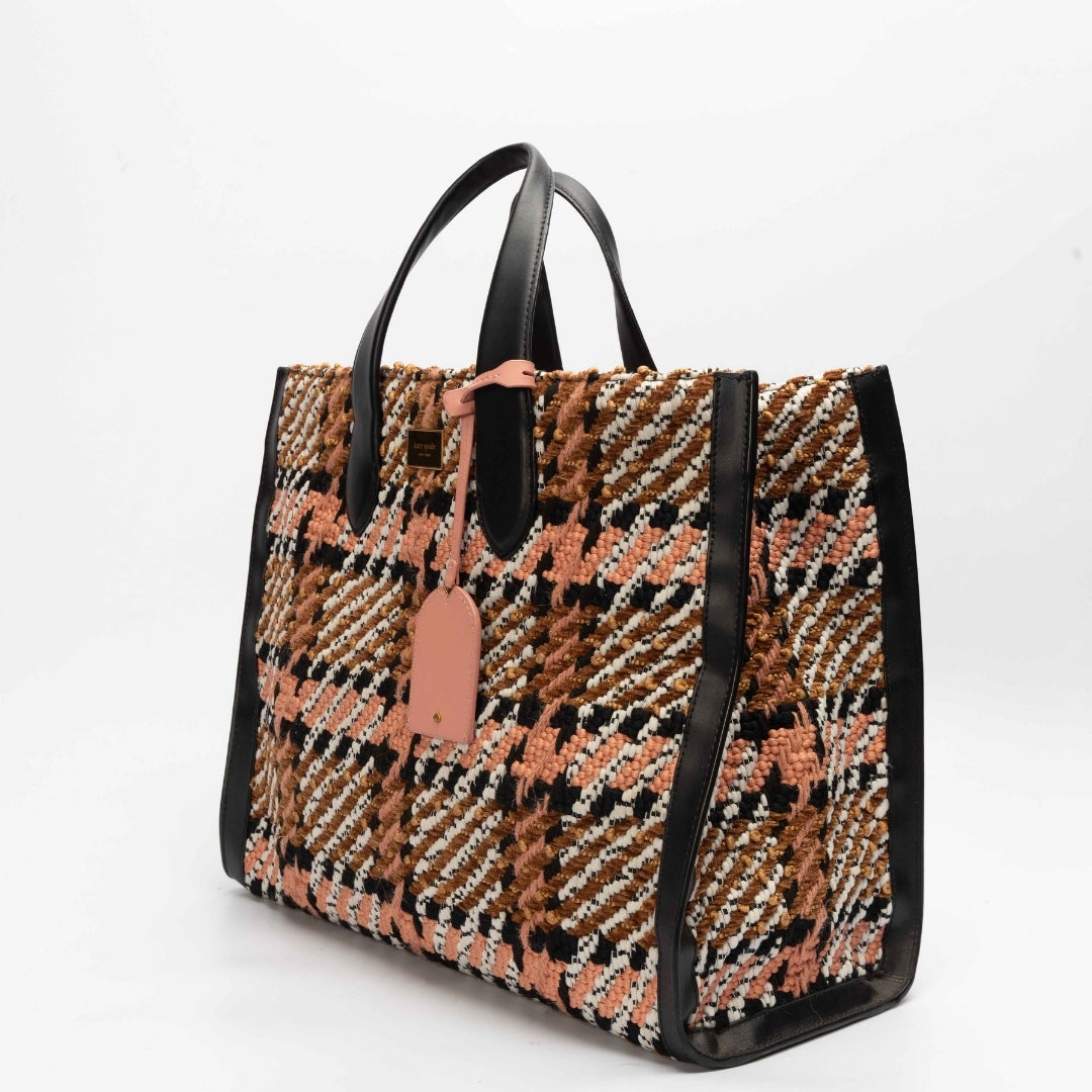 Kate Spade Manhattan Plaid Large Tote Bag