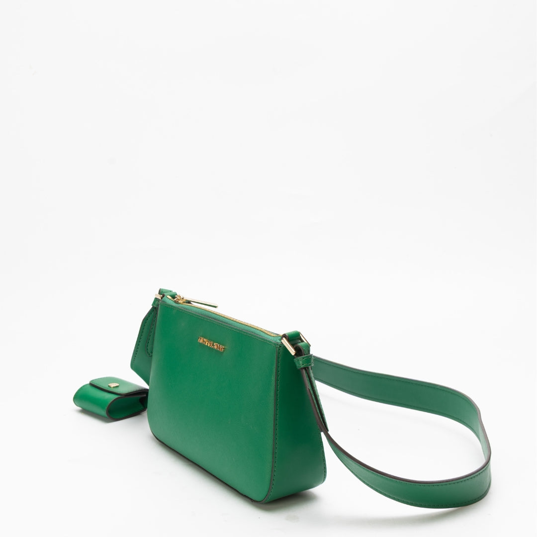 Michael Kors Jet Set Green Crossbody Bag