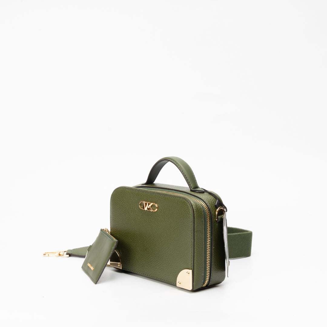 Michael Kors Estelle Trunk Small Pebbled Leather Crossbody Bag