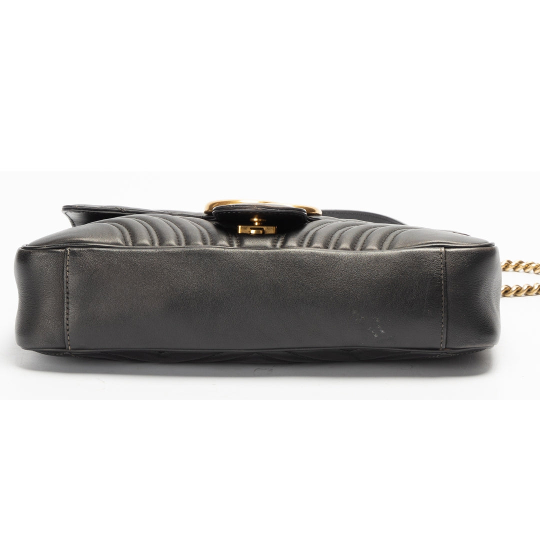 Gucci GG Marmont Quilted Leather Matelasse Shoulder Bag